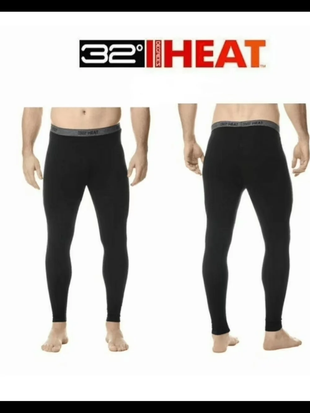 32° Heat Deep Grey Thermal Top with Grey Trim Set Of 2